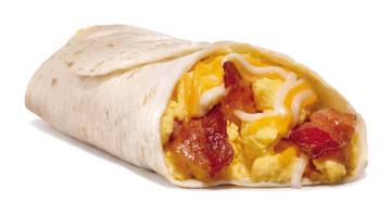 Burrito de Tocino y Huevo